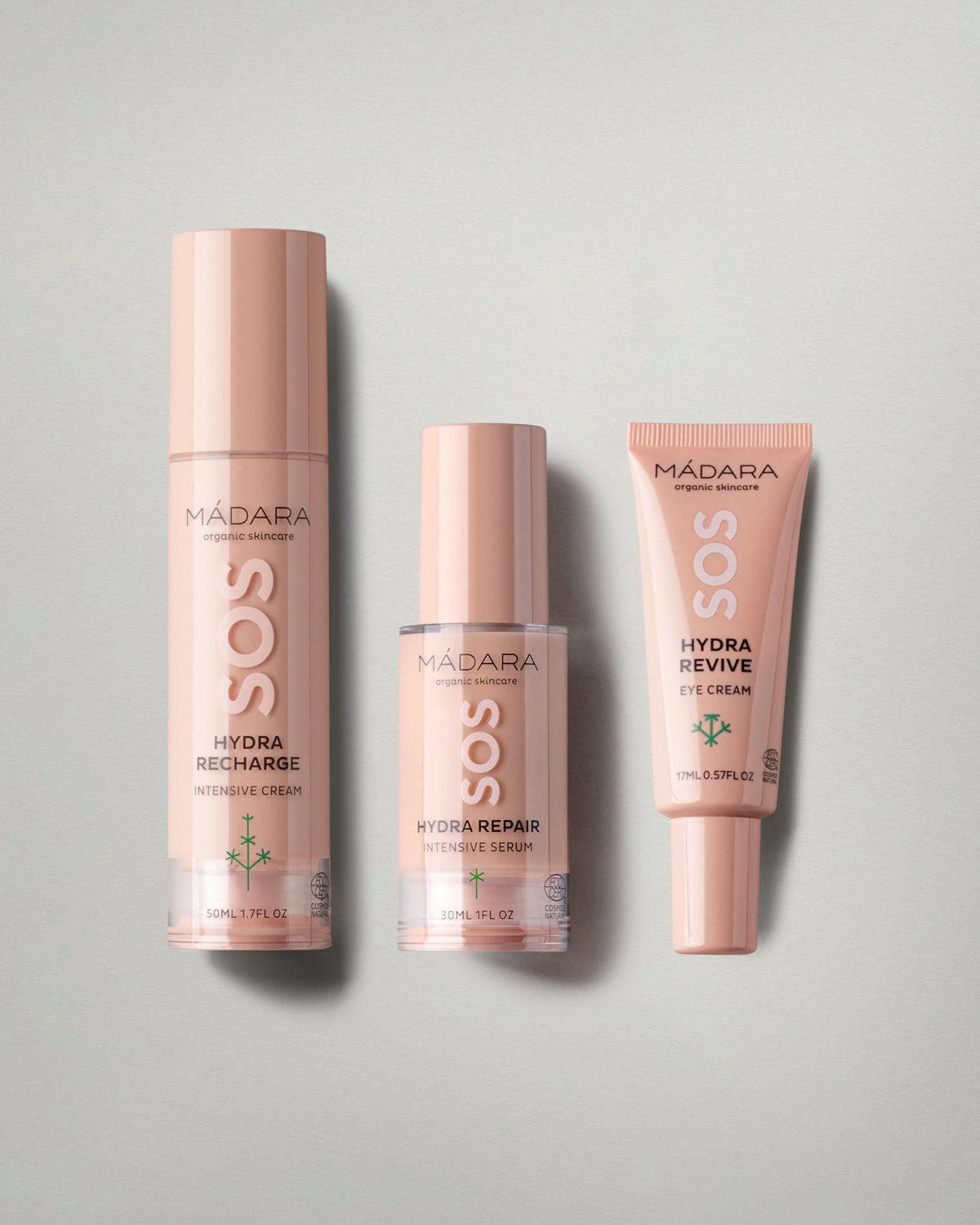 SOS HYDRA Dry Skin Cream + Serum + Eye Cream Set