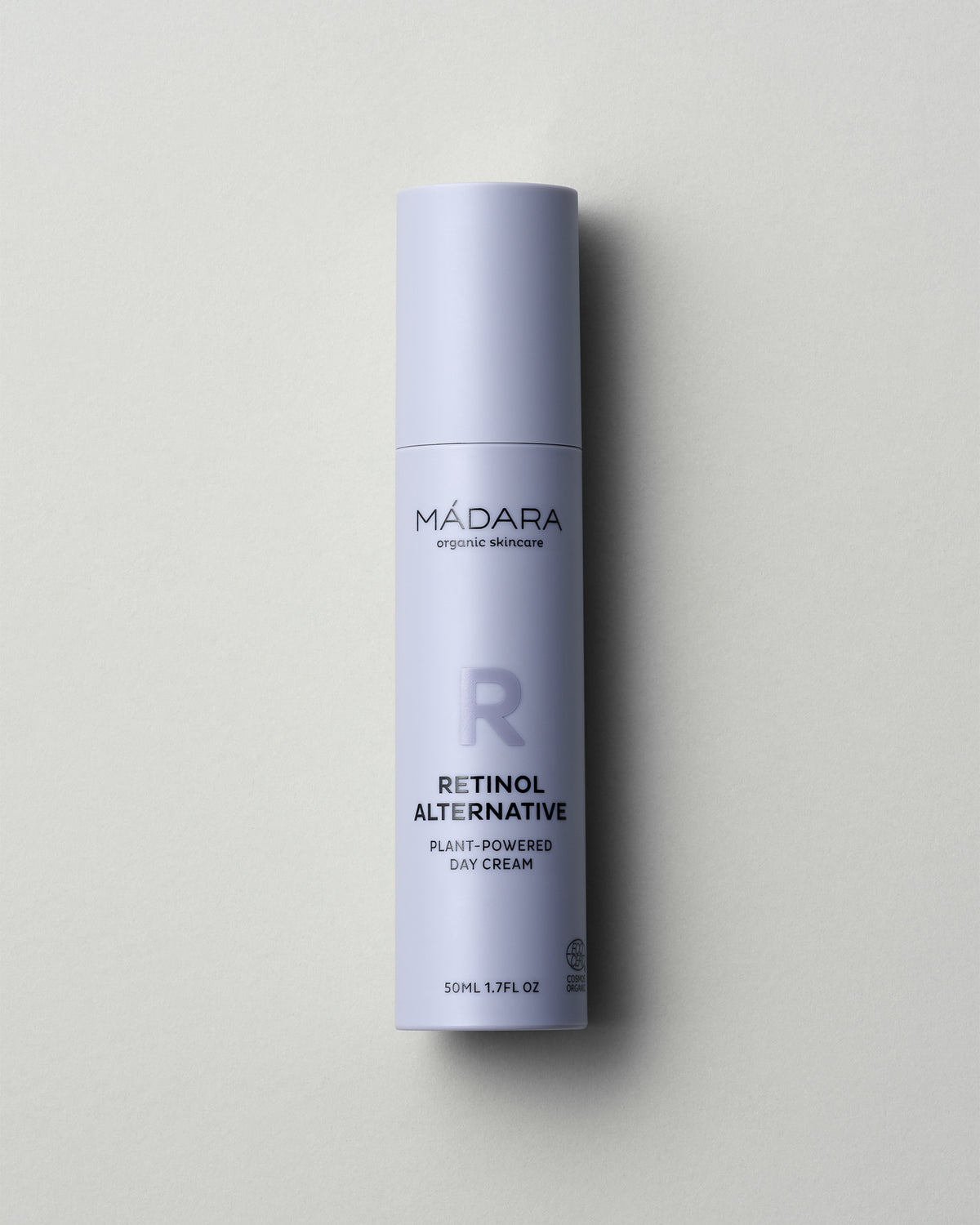MÁDARA Organic Skincare plant powered day cream A3350 face cream product photo on plain background.