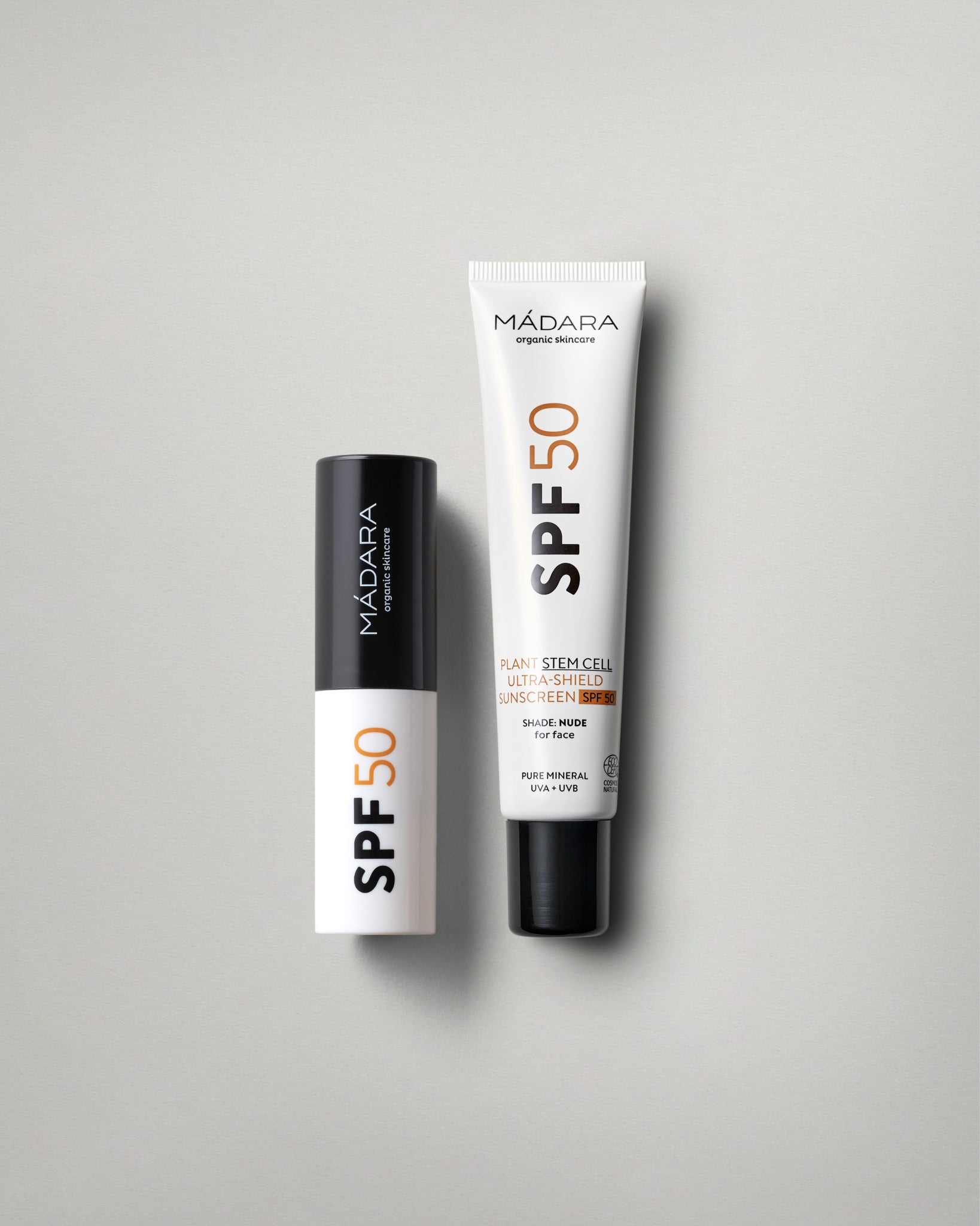 MADARA SPF50 mneral sunscreen stick and cream set