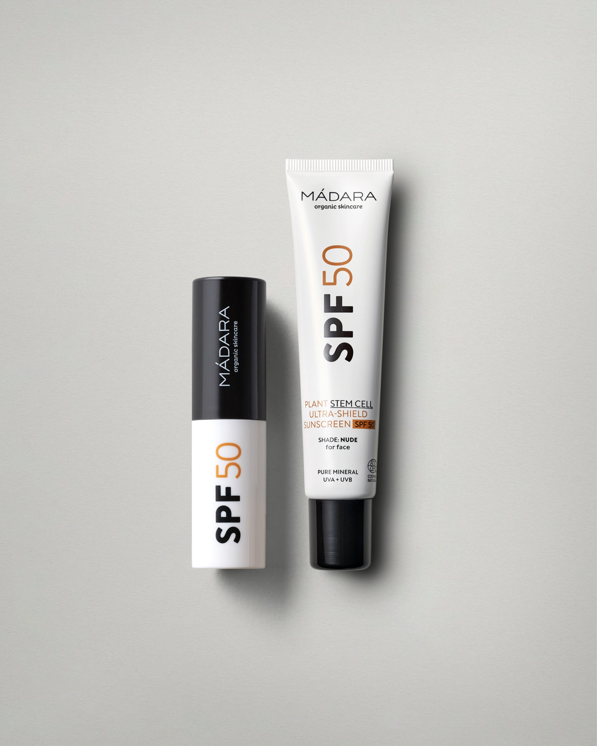 MADARA SPF50 mneral sunscreen stick and cream set