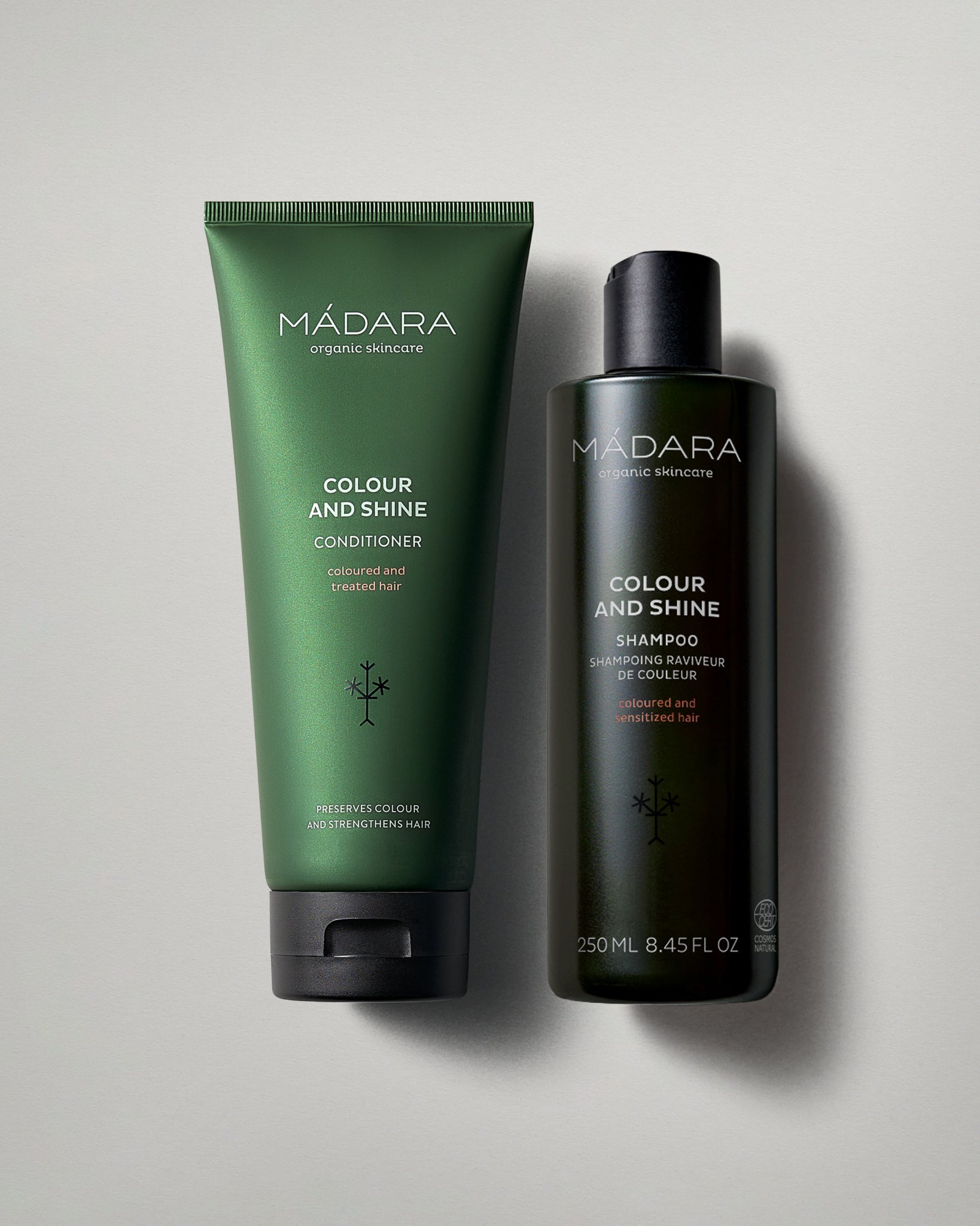 MADARA colour and shine shampoo and conditioner bundle set