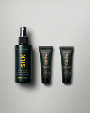 MADARA silk micro keratin spray and GROW shampoo conditioner travel set