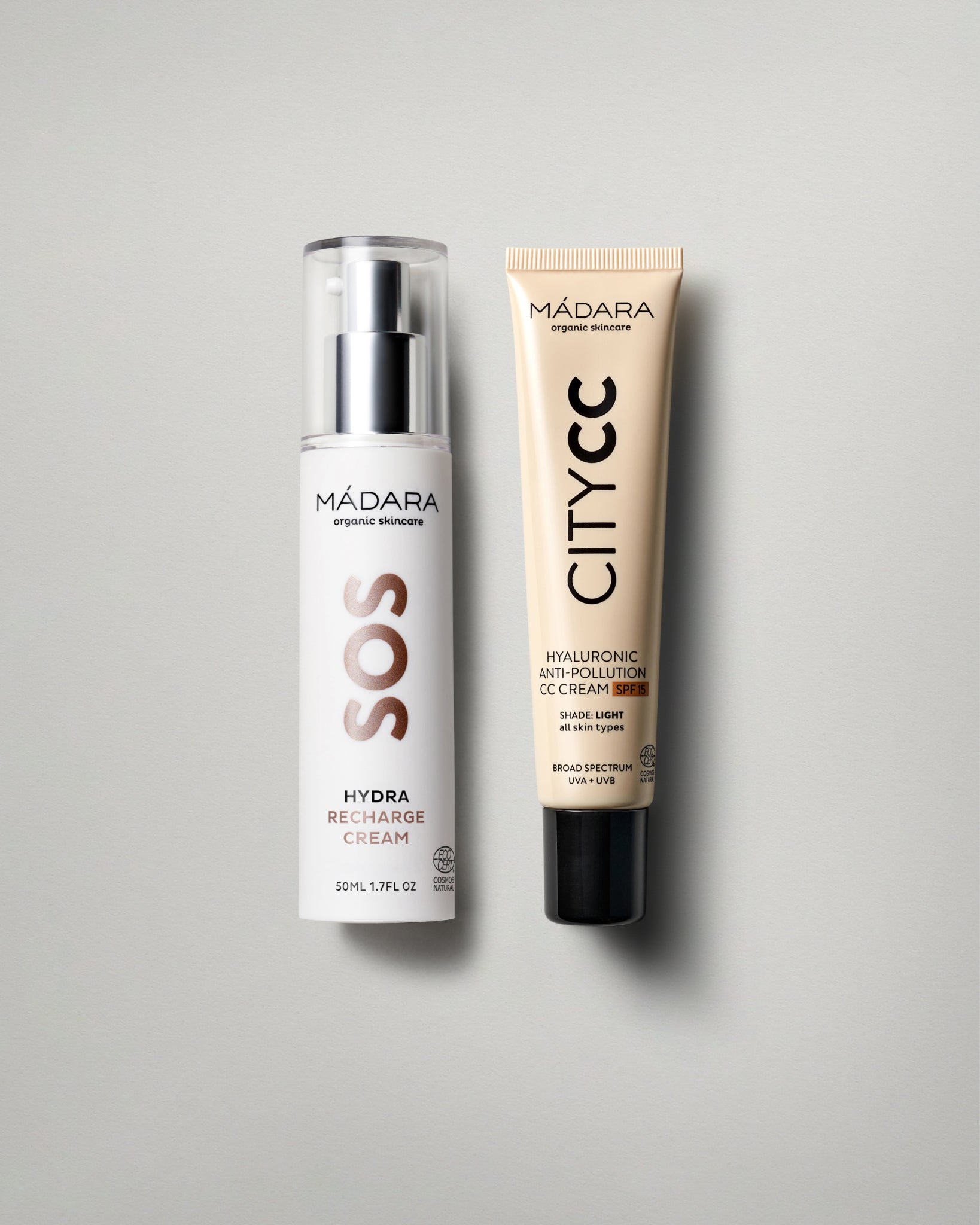 sos recharge cream and city c anti pollution cream medium