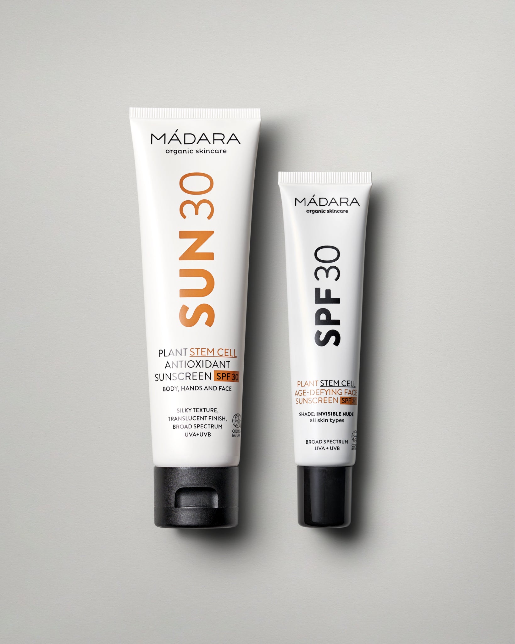 MADARA SUN30 and SPF30 mineral sunscreen duo