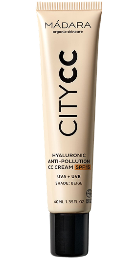MÁDARA City CC hyaluronic anti-pollution CC cream SPF15 in shade Beige