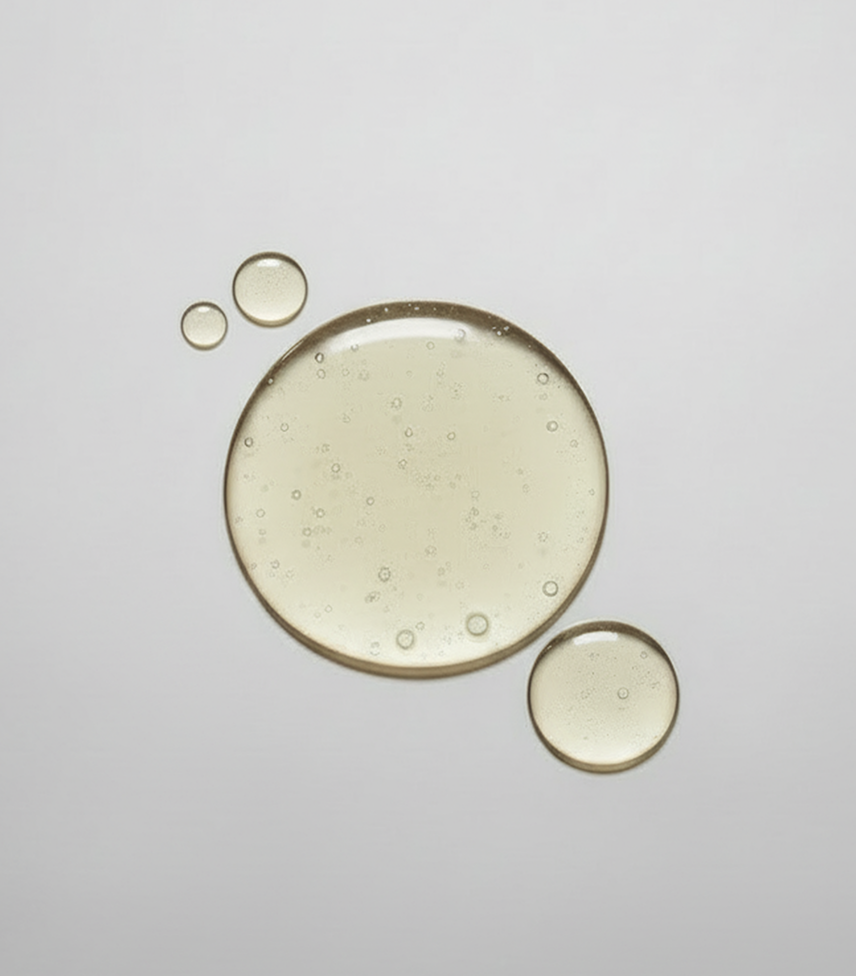 keratin ingredient close-up on a light gray background