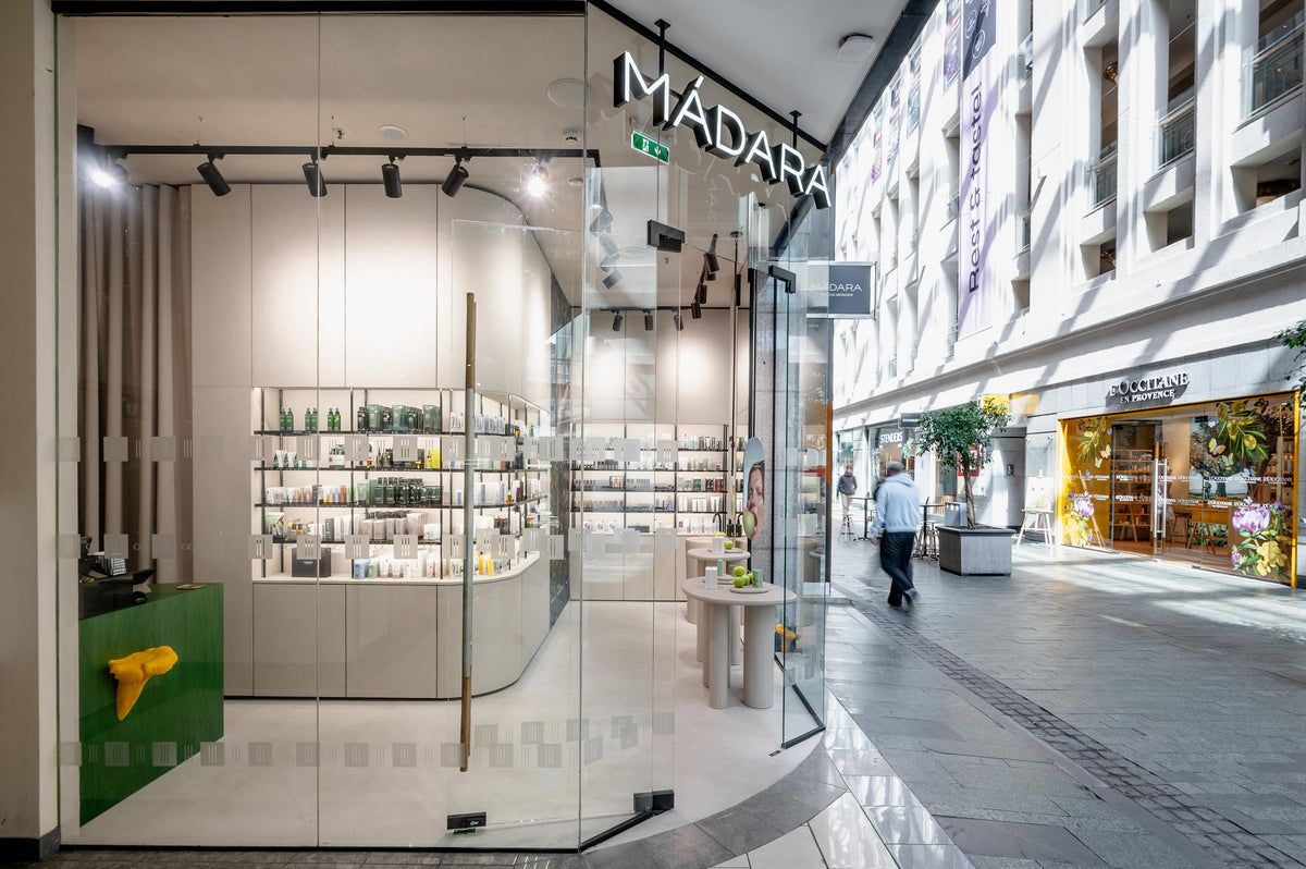 Madara Cosmetics veikals Galerija Centrs pēc rekonstrukcijas