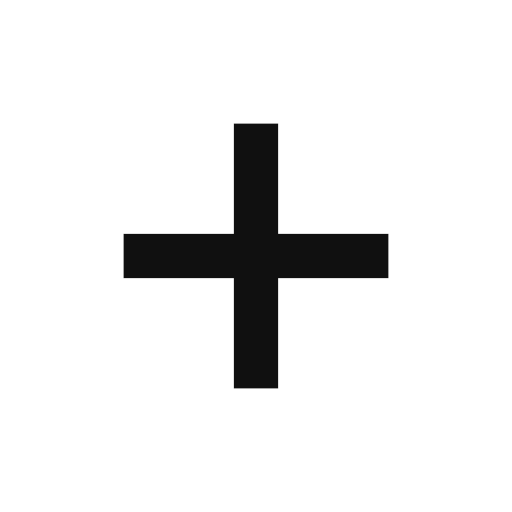 Black plus sign on a transaprent background