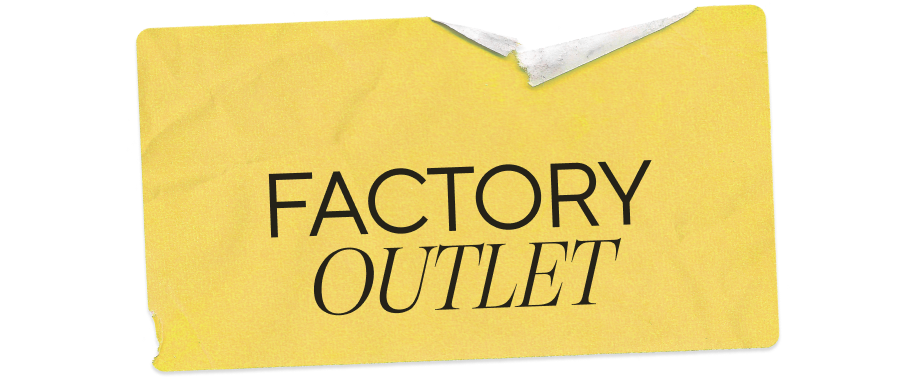 Yellow Factory Outlet badge 