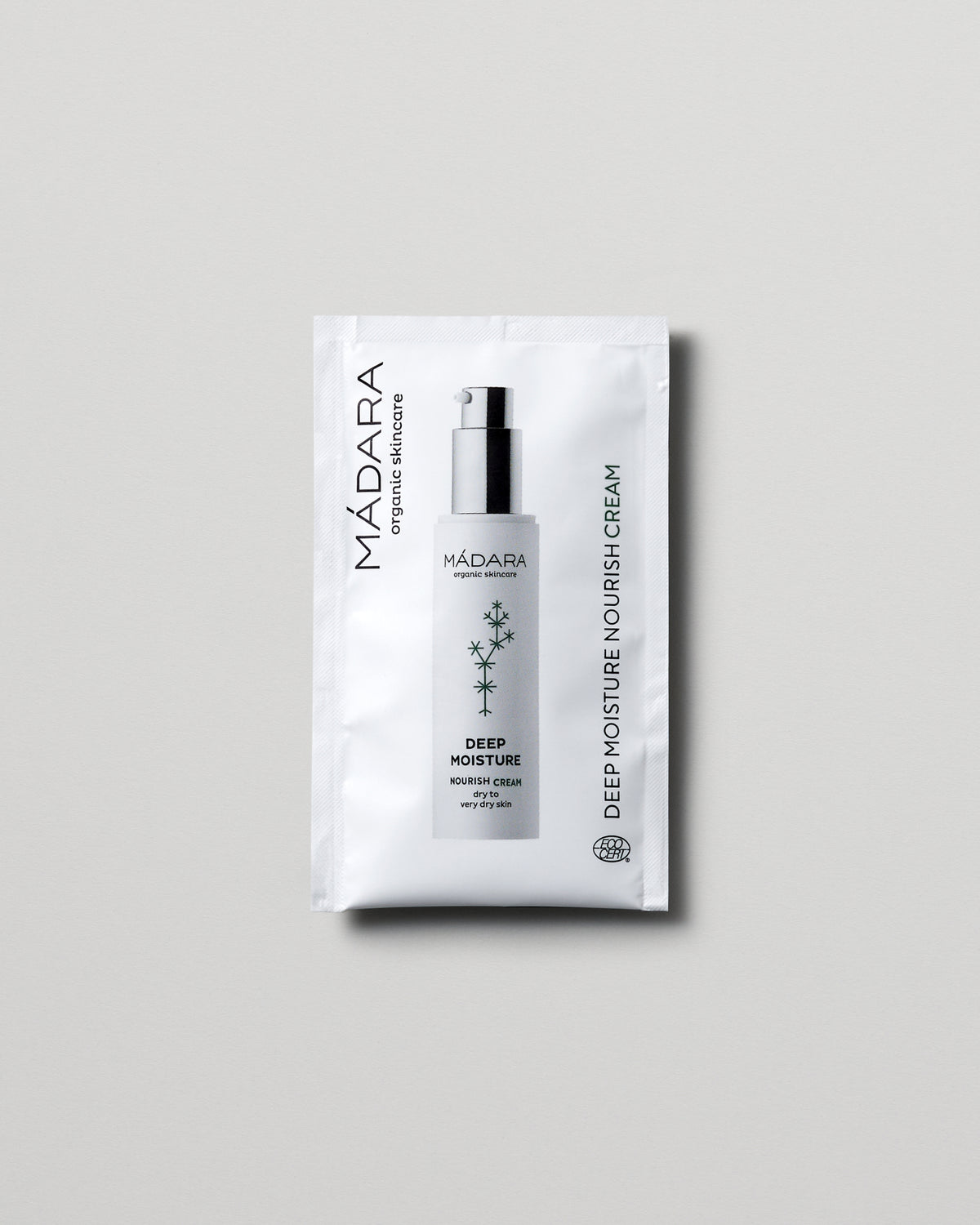 MÁDARA Organic Skincare deep moisture nourish cream 2ml SC2221 2 face cream product photo on plain background.